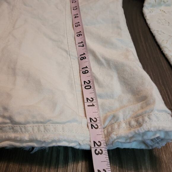 Sundance Womens Lace Jacket Size 4 Cream Linen Cotton Button Pockets Boho Summer - Picture 8 of 8